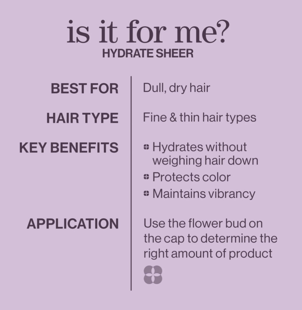 HYDRATE SHEER SHAMPOO