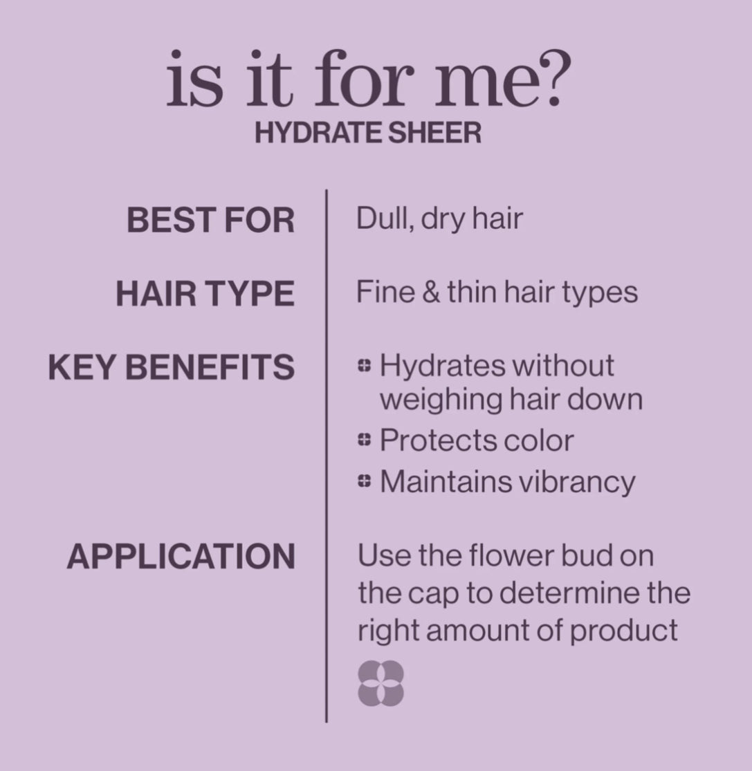 HYDRATE SHEER SHAMPOO