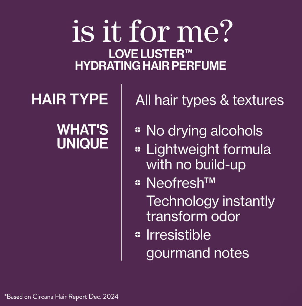 LOVE LUSTER HYDRATING HAIR PERFUME