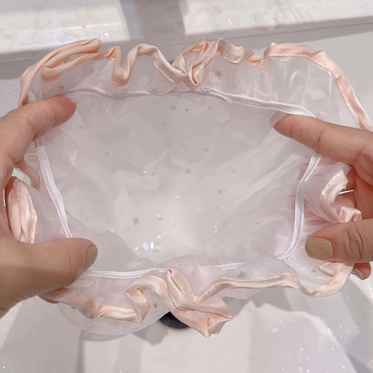 Silk Waterproof Shower Cap