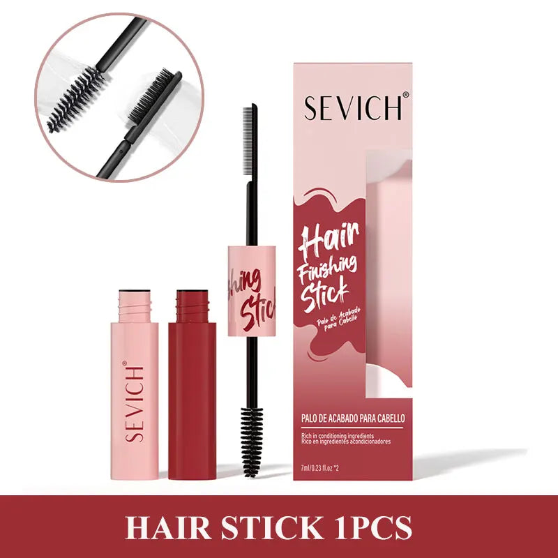 Sevich Portable Broken Hair Styling Gel Double-heade Hair Wax Stick Mascara Brush Not Greasy Hair Finishing Cream Hair Pomade