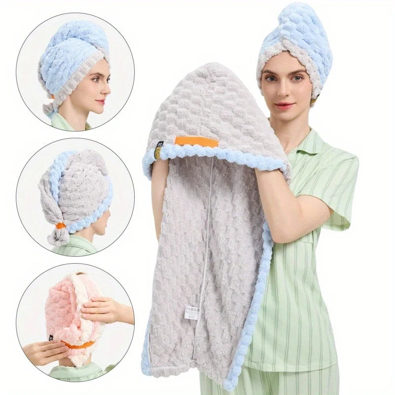 Quick-Dry Microfiber Hair Towel