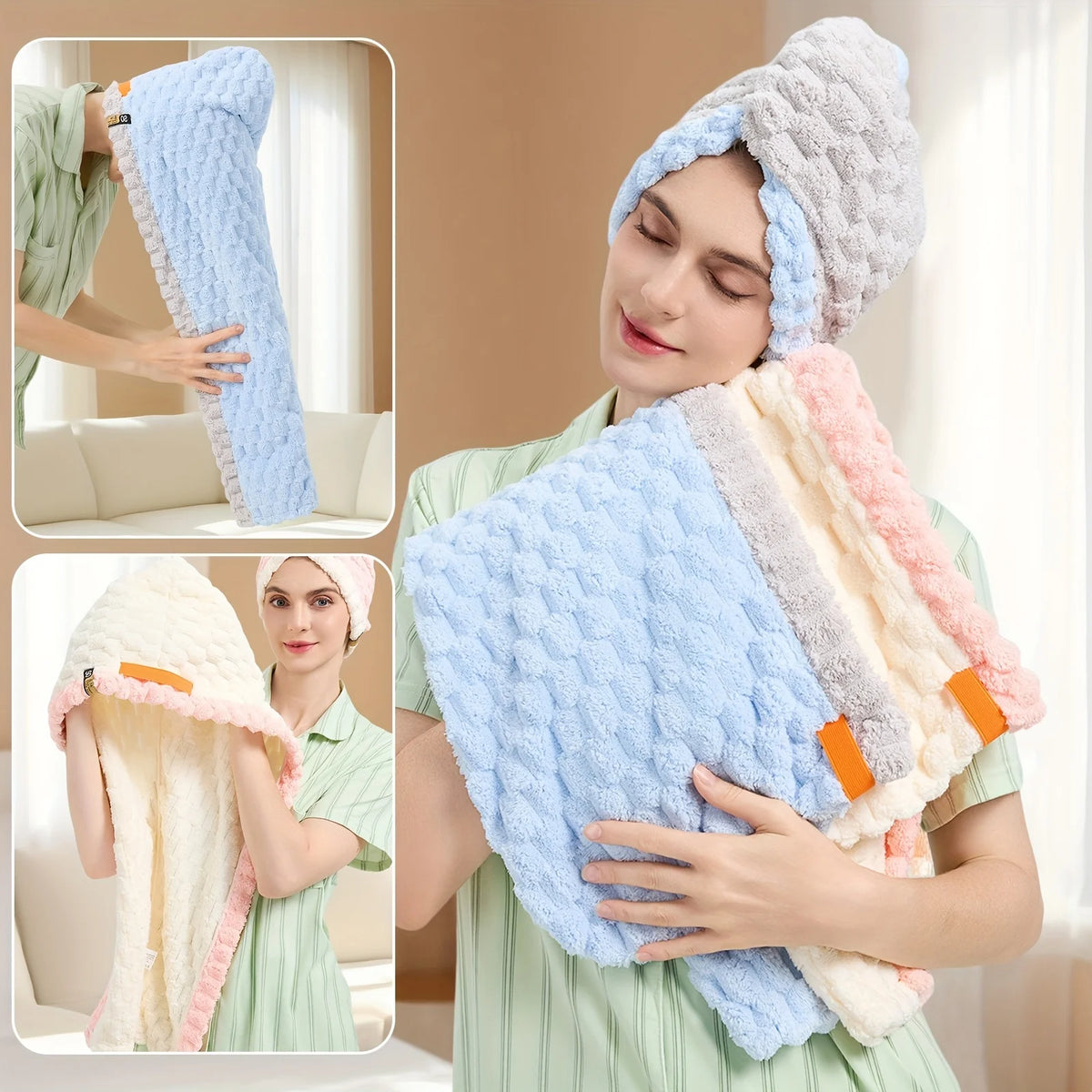 Quick-Dry Microfiber Hair Towel