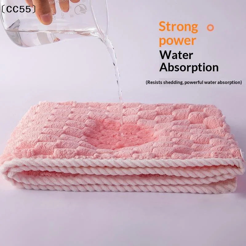 Ultra Fine Fiber Towel Wrapped And Thickened Ladies' Dry Hair Cap Thick And Highly Absorbent Headscarf For Wiping Hair〔CC55〕