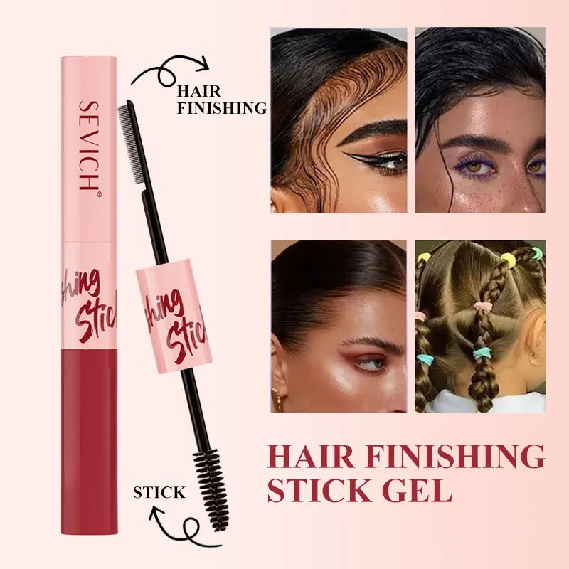 Sevich Portable Broken Hair Styling Gel Double-heade Hair Wax Stick Mascara Brush Not Greasy Hair Finishing Cream Hair Pomade