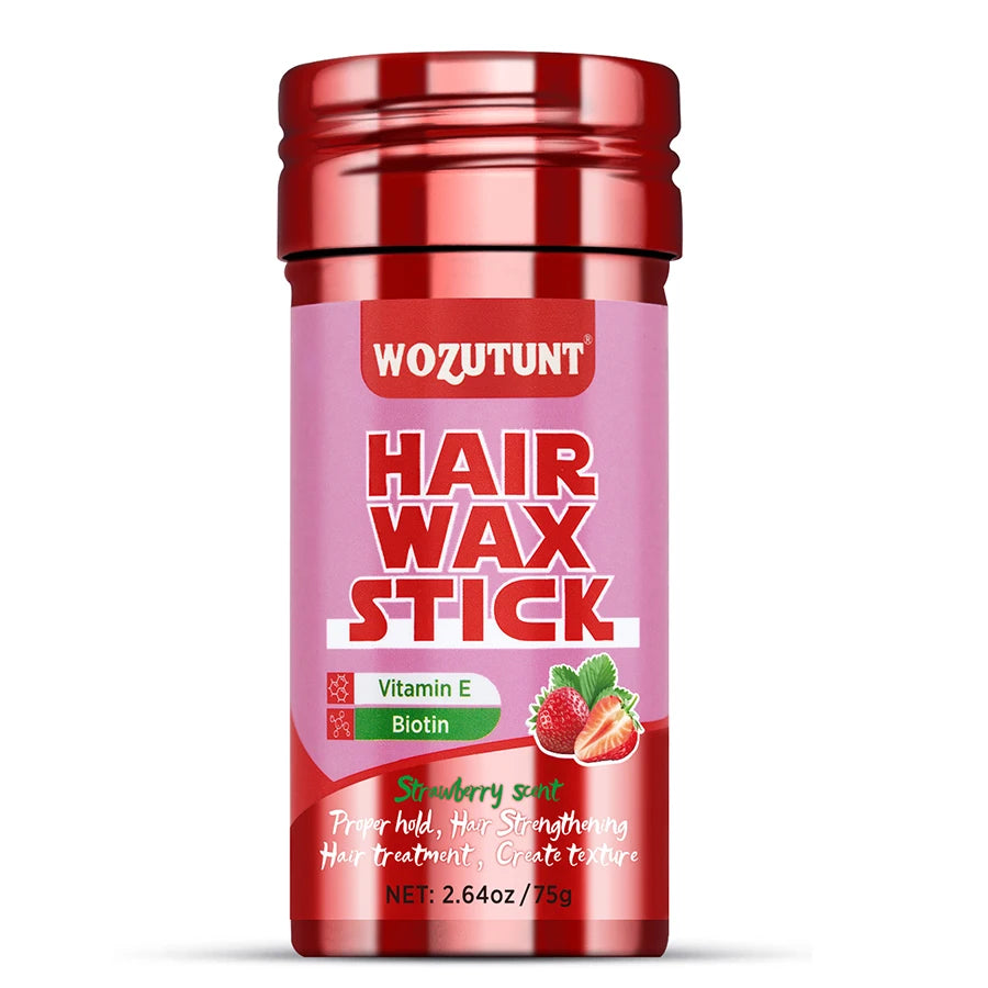 Styling Wax Stick Natural Non-greasy Finishing Hair Pomade for All Type Frizzy and Flyaway Hair Create Texture Solid Wax Product