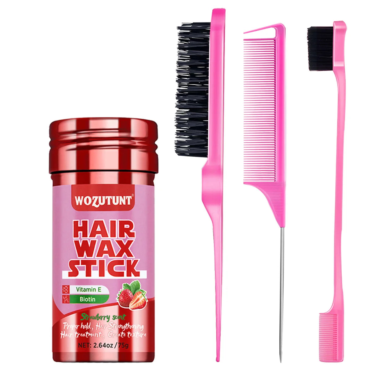 Styling Wax Stick Natural Non-greasy Finishing Hair Pomade for All Type Frizzy and Flyaway Hair Create Texture Solid Wax Product