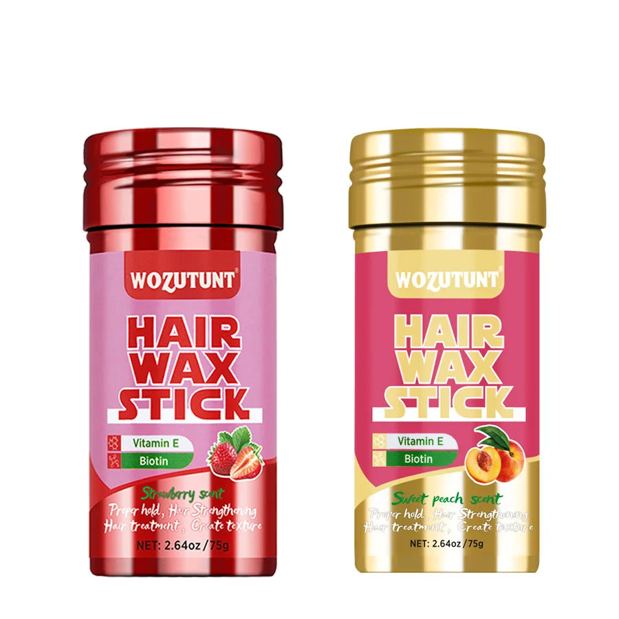 Styling Wax Stick Natural Non-greasy Finishing Hair Pomade for All Type Frizzy and Flyaway Hair Create Texture Solid Wax Product